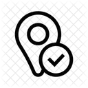 Location Checked Verified Icon