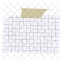Checkered Note Mathematics Paper Note Design Icon