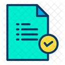 Verified Document Approve Document Verified Tasks Icon