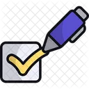 Checking Vote Checklist Icon