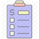 Checklist Lineal Color Icon Icône