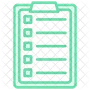Checklist Duotone Line Icon Icon