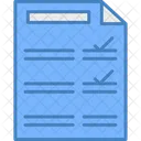 Checklist Document File Icon