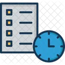 Checklist Clock Task Icon