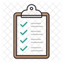 Clipboard Checklist Stationary Icon