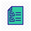 Document Check Checklist Icon