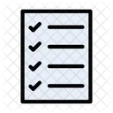 Checklist Document Menu Icon