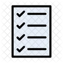 Checklist Document Sheet Icon