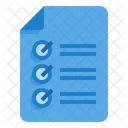 Checklist Checkmark Sheet Icon