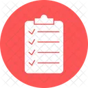 Checklist Clipboard File Holder Icône