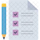 Checklist Paper Pencil Icon