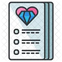 Checklist Love Card Icon