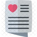 Checklist Documents Heart Icon