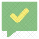 Flat Approve Agreement Icon