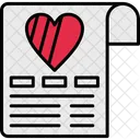 Checklist Document Heart Icon