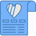 Checklist Document Heart Icon
