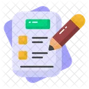 Checklist Documents Worksheet Icon