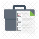 Checklist And Briefcase  Icon