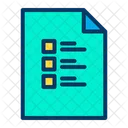 Checklist Document  Icon