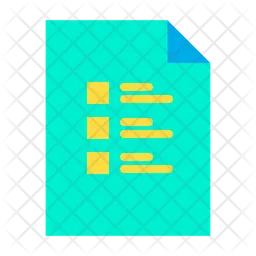 Checklist Document  Icon