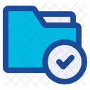Folder Checklist Approve Icon