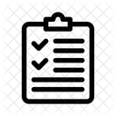 Clipboard Checklist Document Icon