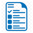 Document Completed Tasks To Do List Icon
