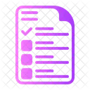 Document Completed Tasks To Do List Icon