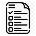 Document Completed Tasks To Do List Icon