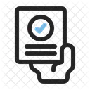 Checklist Document Hand Icon