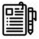 Checklist Form Pen Icon