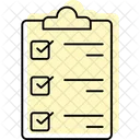 Checklist Color Shadow Thinline Icon Icon