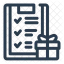 Checklist Giveaway Gift Icon