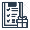 Checklist Giveaway Gift Icon