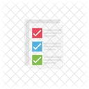 Checklist Document Tick Icône