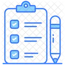 Checklist Survey Clipboard Icône