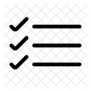 Checklist menu  Icon