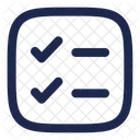 Checklist minimalistic  Icon