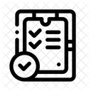 Checklist With Checkmarks Task Approval Icon
