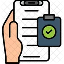 Checkliste Hand Mit Telefon To Do Liste Symbol