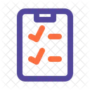 Checkliste Zwischenablage Aufgaben Symbol