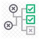 Checkliste Hierarchie Diagramm Symbol