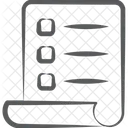 Einkaufsliste Aufgabenliste Checkliste Icon