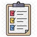 Diagramm Checkliste Zwischenablage Icon