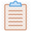 Checkliste Klemmbrett Inventar Icon