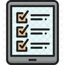 Checkliste Liste Tablet Symbol