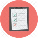 Checkliste Klemmbrett Notiz Icon