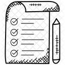Klemmbrett Checkliste Tagesordnung Icon