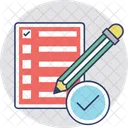 Notizblock Agenda Liste Symbol