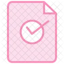 Checkmark Duotone Line Icon Icon